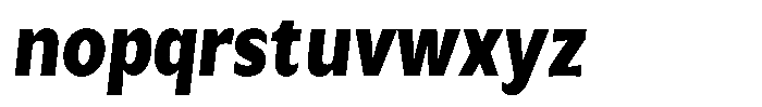 Avestra Black Semi Condensed Italic Font LOWERCASE
