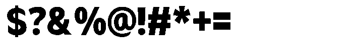 Avestra Black Semi Condensed Font OTHER CHARS