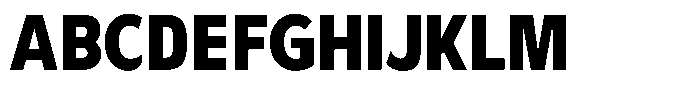 Avestra Black Semi Condensed Font UPPERCASE