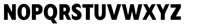Avestra Black Semi Condensed Font UPPERCASE