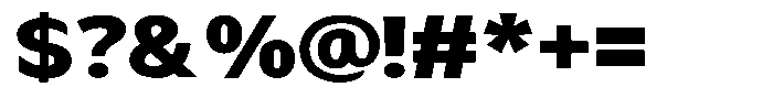 Avestra Black Semi Expanded Font OTHER CHARS