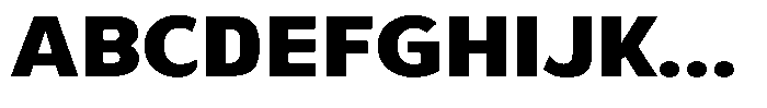 Avestra Black Semi Expanded Font UPPERCASE