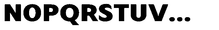 Avestra Black Semi Expanded Font UPPERCASE