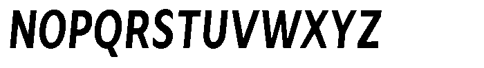 Avestra Bold Condensed Italic Font UPPERCASE