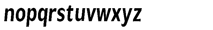 Avestra Bold Condensed Italic Font LOWERCASE