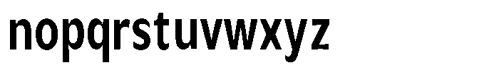 Avestra Bold Condensed Font LOWERCASE