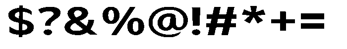 Avestra Bold Expanded Font OTHER CHARS