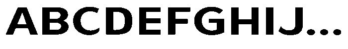 Avestra Bold Expanded Font UPPERCASE