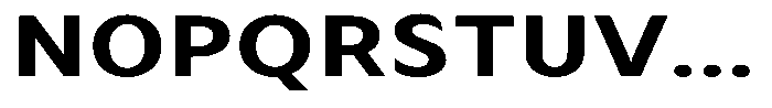Avestra Bold Expanded Font UPPERCASE
