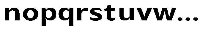 Avestra Bold Expanded Font LOWERCASE