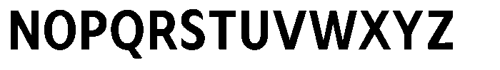 Avestra Bold Semi Condensed Font UPPERCASE