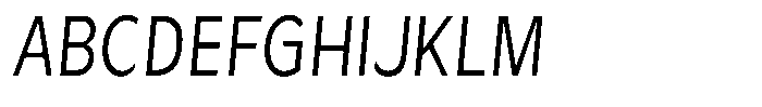 Avestra Condensed Italic Font UPPERCASE