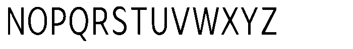 Avestra Condensed Font UPPERCASE