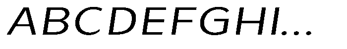Avestra Expanded Italic Font UPPERCASE