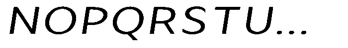 Avestra Expanded Italic Font UPPERCASE