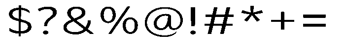 Avestra Expanded Font OTHER CHARS