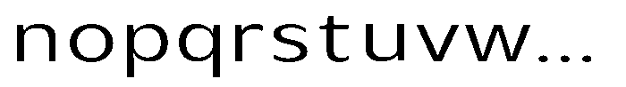Avestra Expanded Font LOWERCASE