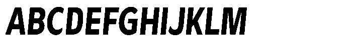 Avestra Extra Bold Condensed Italic Font UPPERCASE