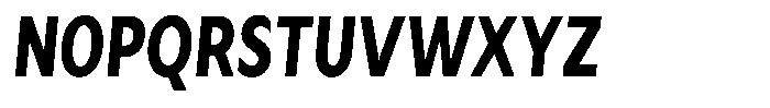 Avestra Extra Bold Condensed Italic Font UPPERCASE