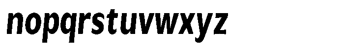 Avestra Extra Bold Condensed Italic Font LOWERCASE