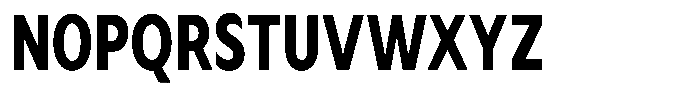 Avestra Extra Bold Condensed Font UPPERCASE