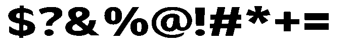 Avestra Extra Bold Expanded Font OTHER CHARS