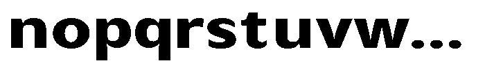 Avestra Extra Bold Expanded Font LOWERCASE