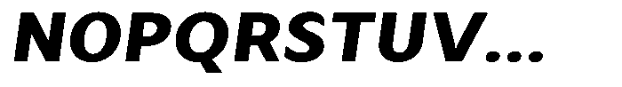 Avestra Extra Bold Sem Exp Italic Font UPPERCASE