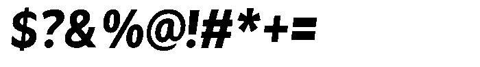 Avestra Extra Bold Semi Condensed Italic Font OTHER CHARS