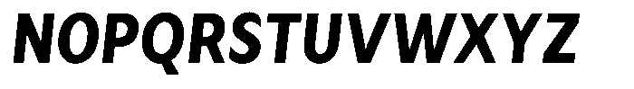 Avestra Extra Bold Semi Condensed Italic Font UPPERCASE