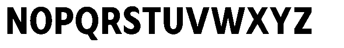 Avestra Extra Bold Semi Condensed Font UPPERCASE