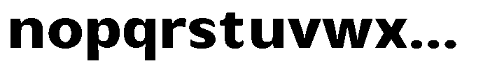 Avestra Extra Bold Semi Expanded Font LOWERCASE