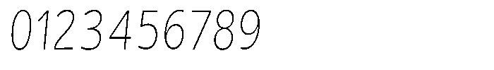 Avestra Extra Light Condensed Italic Font OTHER CHARS