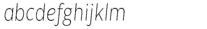 Avestra Extra Light Condensed Italic FONT