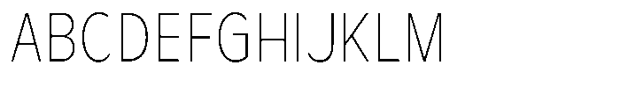 Avestra Extra Light Condensed Font UPPERCASE