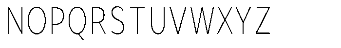 Avestra Extra Light Condensed Font UPPERCASE