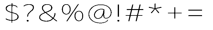 Avestra Extra Light Expanded Font OTHER CHARS