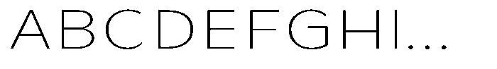 Avestra Extra Light Expanded Font UPPERCASE