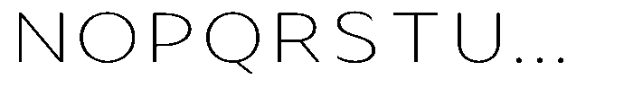Avestra Extra Light Expanded Font UPPERCASE