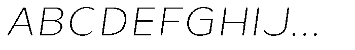 Avestra Extra Light Sem Exp Italic Font UPPERCASE