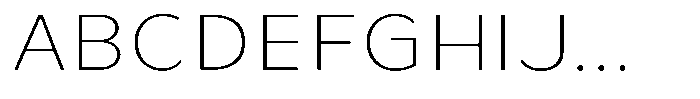 Avestra Extra Light Sem Exp Font UPPERCASE