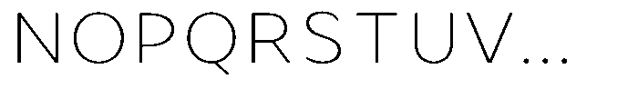 Avestra Extra Light Sem Exp Font UPPERCASE
