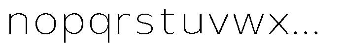 Avestra Extra Light Sem Exp Font LOWERCASE