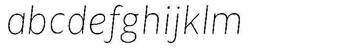 Avestra Extra Light Semi Condensed Italic FONT