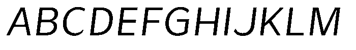 Avestra Italic Font UPPERCASE