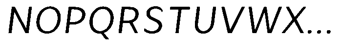 Avestra Italic Font UPPERCASE