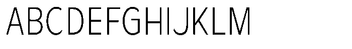 Avestra Light Condensed Font UPPERCASE
