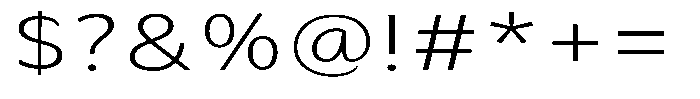 Avestra Light Expanded Font OTHER CHARS