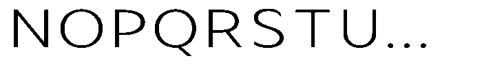 Avestra Light Expanded Font UPPERCASE
