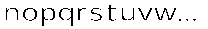 Avestra Light Expanded Font LOWERCASE